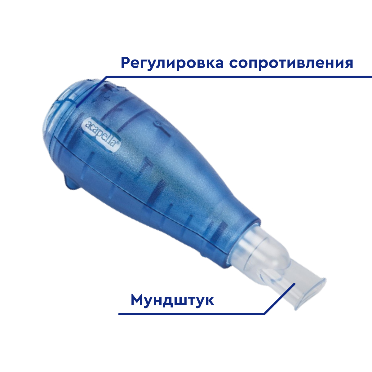 Нагрузочный спирометр ACAPELLA DM BLUE  от интернет-магазина trimm.store