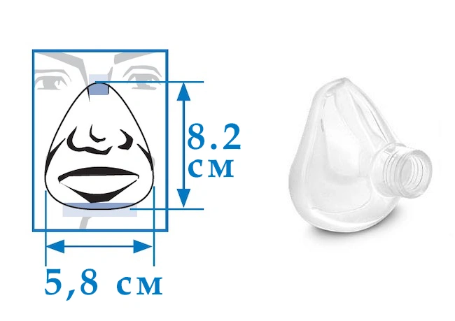 Силиконовая маска артикул КМ-8042  от интернет-магазина trimm.store