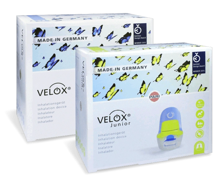 Ингаляционный прибор Velox тип 055, модификация Velox Junoir с принадлежностями  от интернет-магазина trimm.store